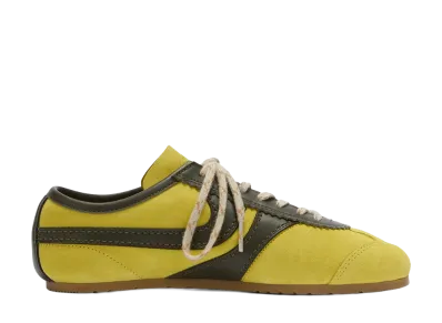 DRIES VAN NOTEN Women's Suede Sneakers "Yellow"