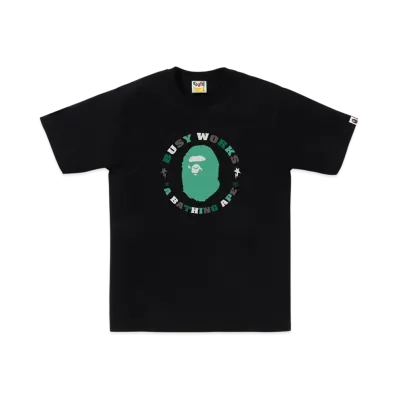 A BATHING APE Colors Busy Works Sta Tee "Black"