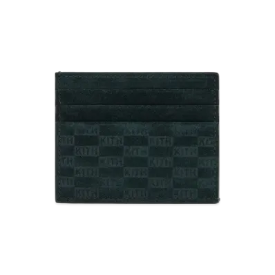 Kith Monogram Suede Card Holder "Stadium"