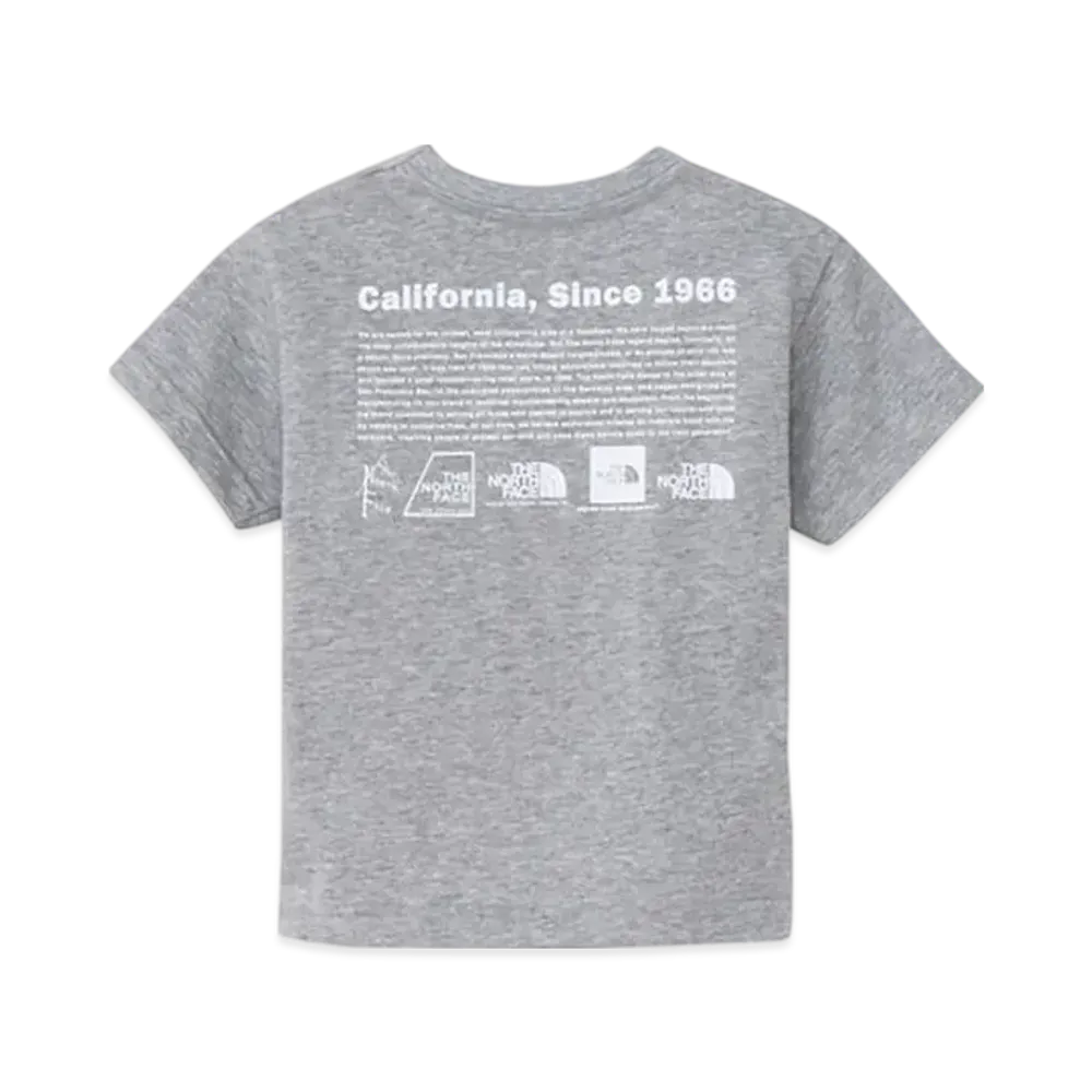 The North Face Baby Short Sleeve Historical Logo Tee "Mix Gray"