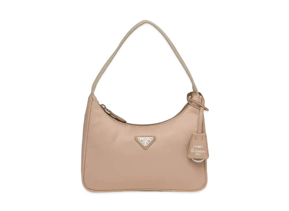 PRADA Re-Edition 2000 Nylon Mini Bag "Beige Pink"