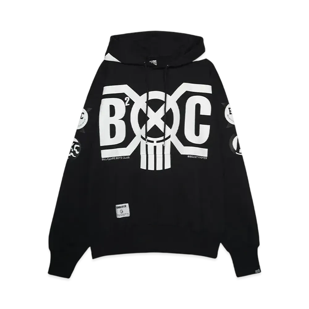 BOUNTY HUNTER x BILLIONAIRE BOYS CLUB COTTON HOODIE "BLACK"