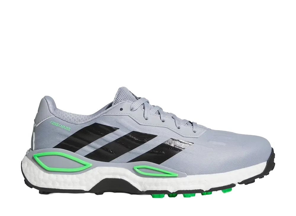 adidas Codechaos 27 Spikeless Golf "Halo Silver/Core Black/Screaming Green"