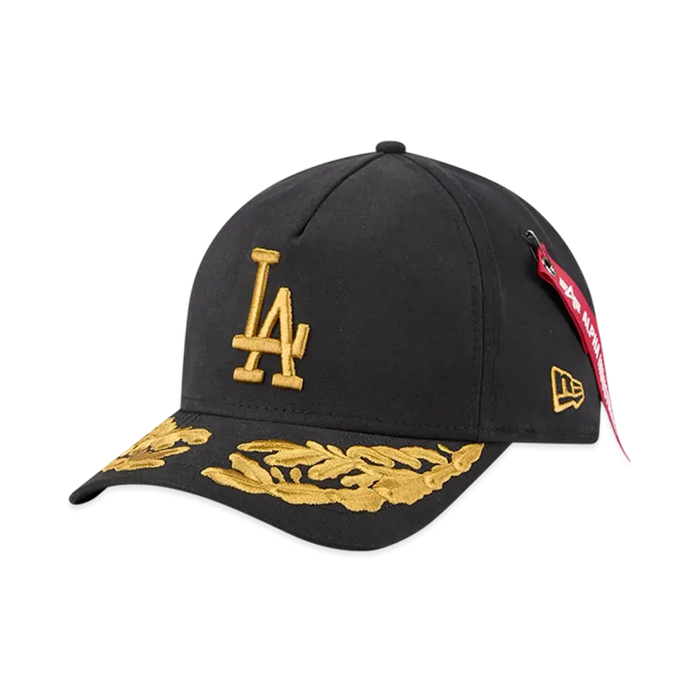 NEW ERA x MLB x Alpha Industries 9FORTY M-Crown A-Frame Los Angeles Dodgers "Black"