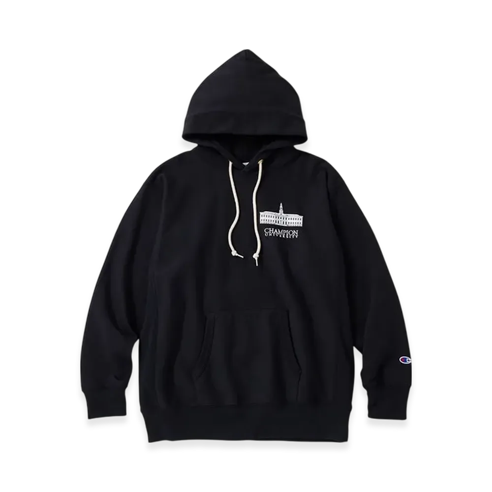 Champion Reverse Weave Hooded Sweatshirt 24FW "Black"