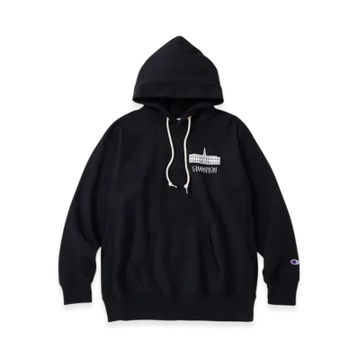Champion Reverse Weave Hooded Sweatshirt 24FW "Black"