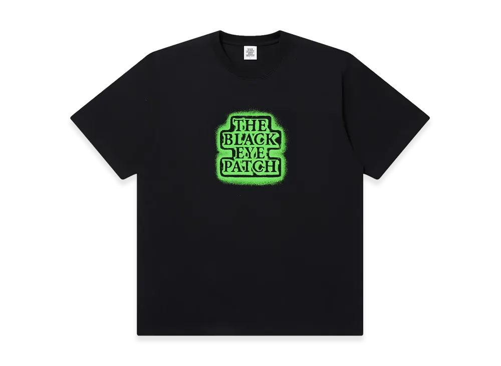 BlackEyePatch Glow In The Dark Sprayed OG Label Tee "Black"