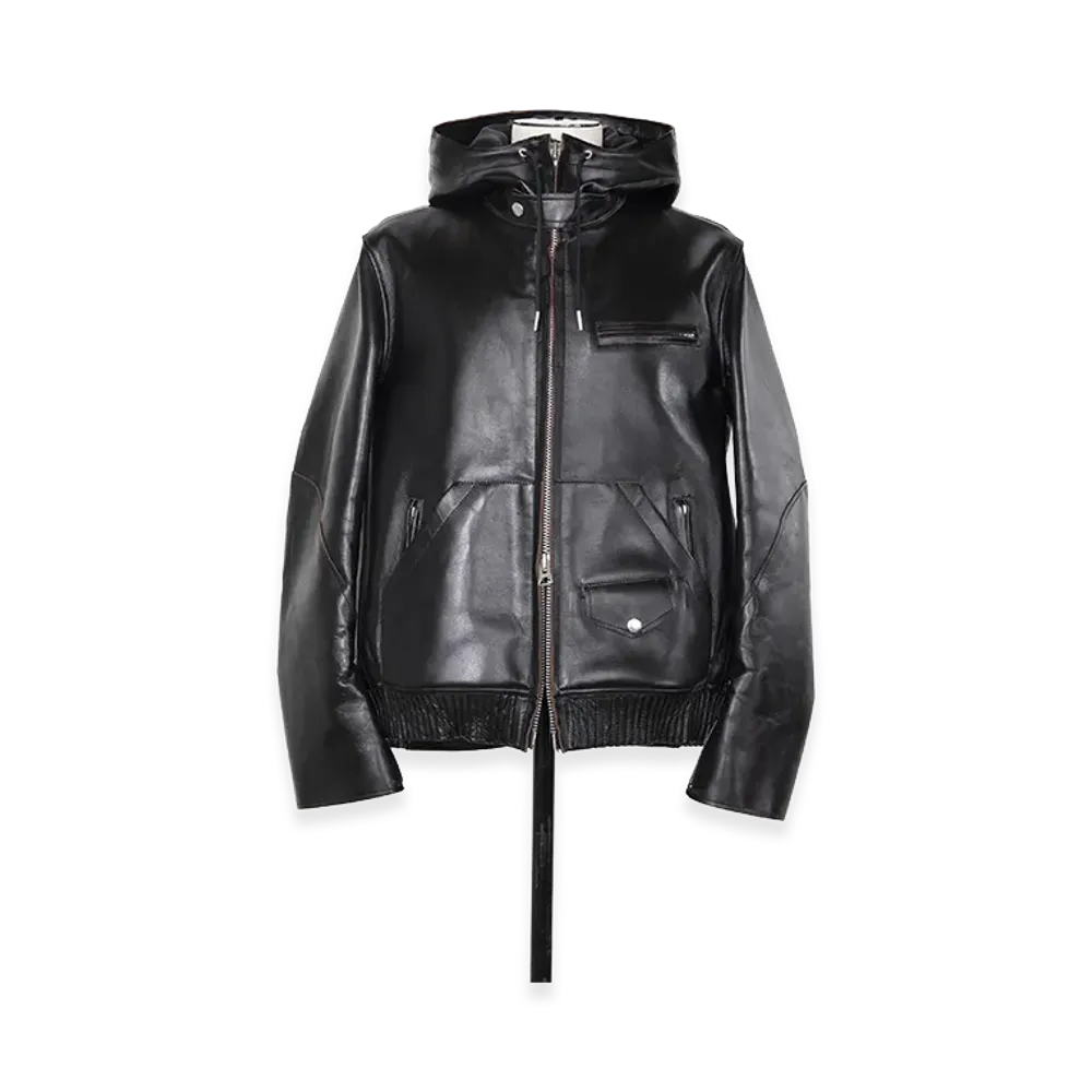 sacai Leather Blouson "Black"