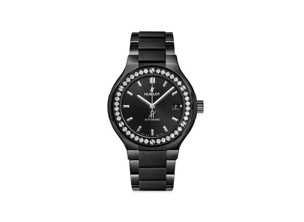 HUBLOT Classic Fusion Black Magic Bracelet Diamonds 38mm