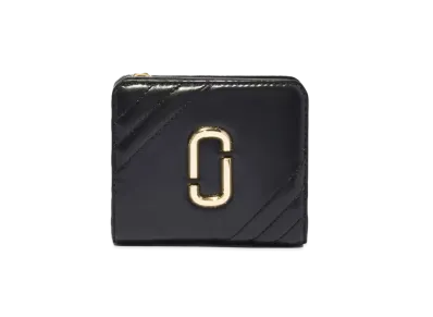 Marc Jacobs The Glam Shot Mini Compact Wallet "Black"
