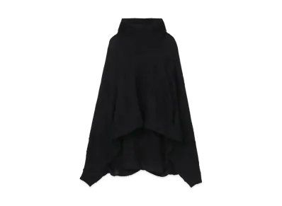 Yohji Yamamoto Y's PERFORATED DOT JACQUARD PUFF SLEEVE T "Black"