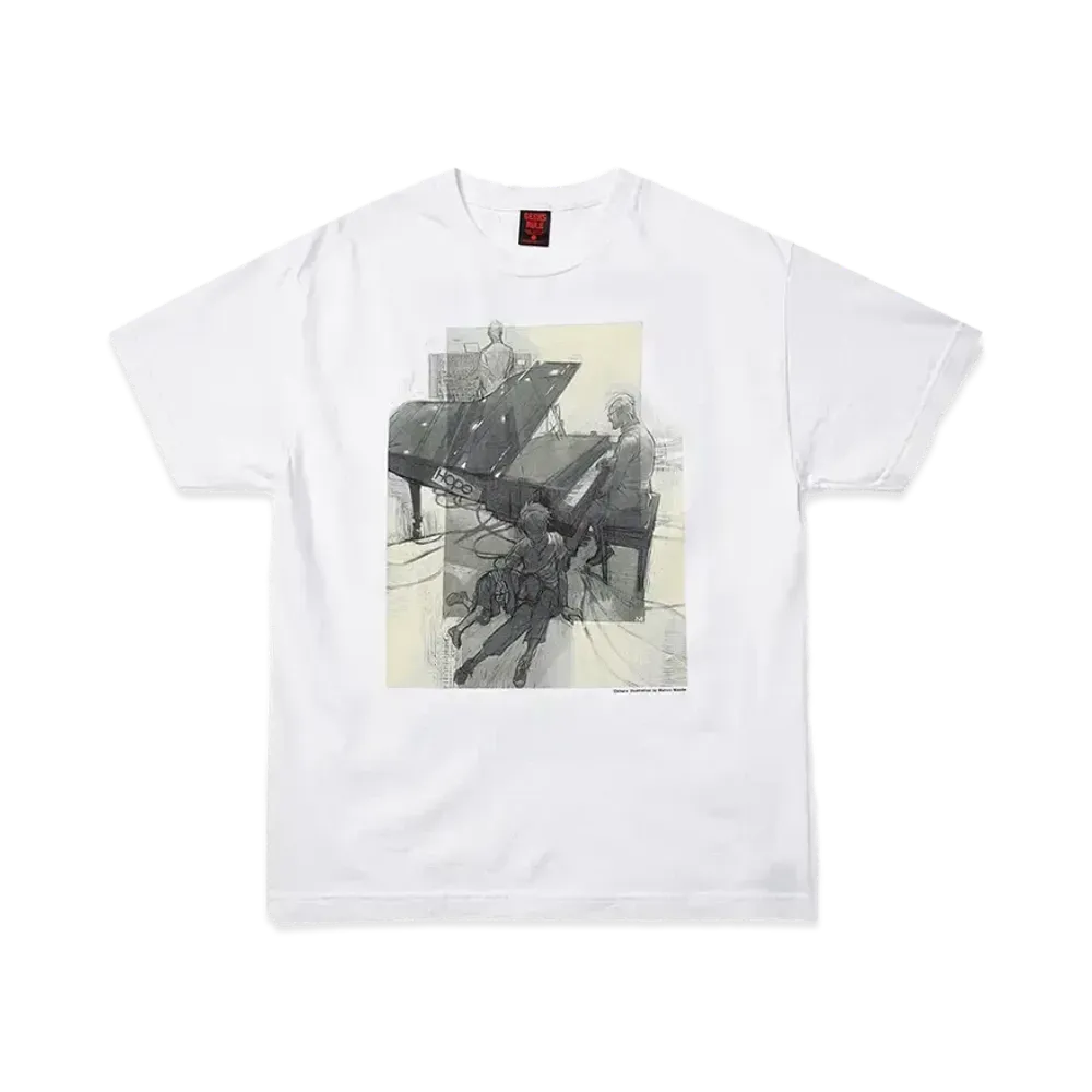 Geeks Rule x EVANGELION (illustration by MAEDA MAHIRO) Silkscreen Printing T Shirt vol.02 "White"