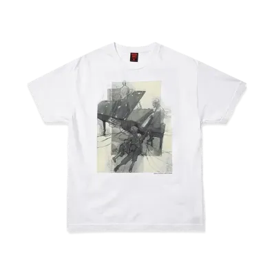 Geeks Rule x EVANGELION (illustration by MAEDA MAHIRO) Silkscreen Printing T Shirt vol.02 "White"