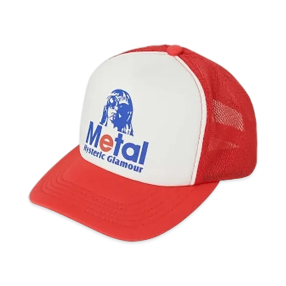 HYSTERIC GLAMOUR Metal Woman Mesh Cap "Red"