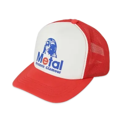 HYSTERIC GLAMOUR Metal Woman Mesh Cap "Red"