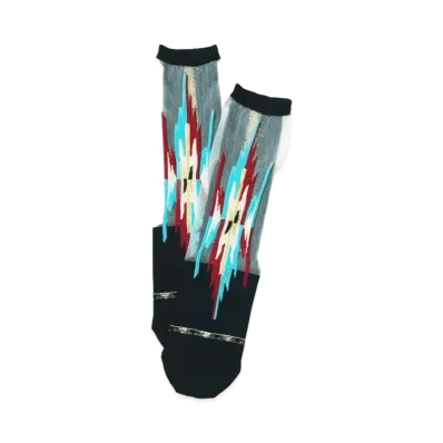 KAPITAL 200 Ortegany See Through Socks "Black"