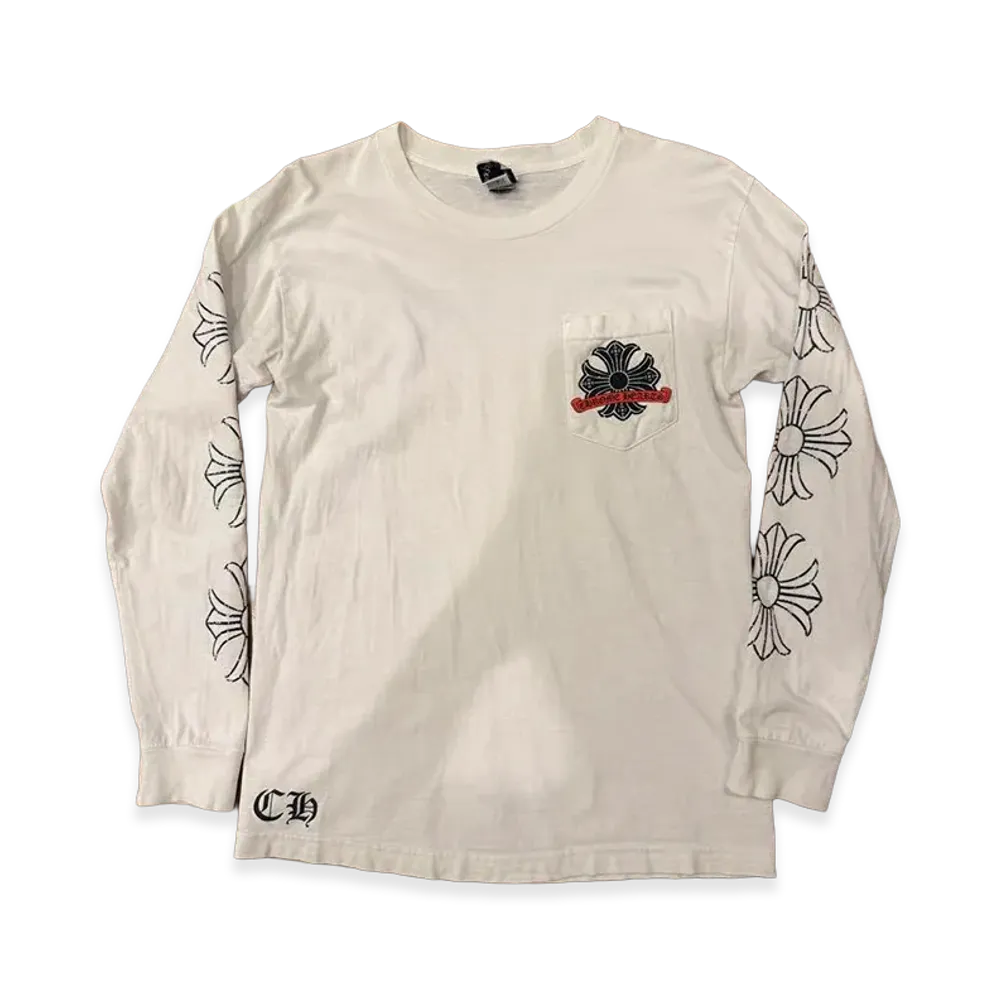 Chrome Hearts Horseshoe CH Plus L/S T-Shirt "White"