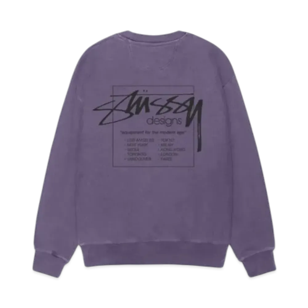 Stussy Modern Age Crew Pigment Dyed "Grape"
