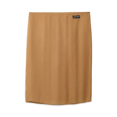 MIU MIU Women's Chiffon Skirt "Biscuit"