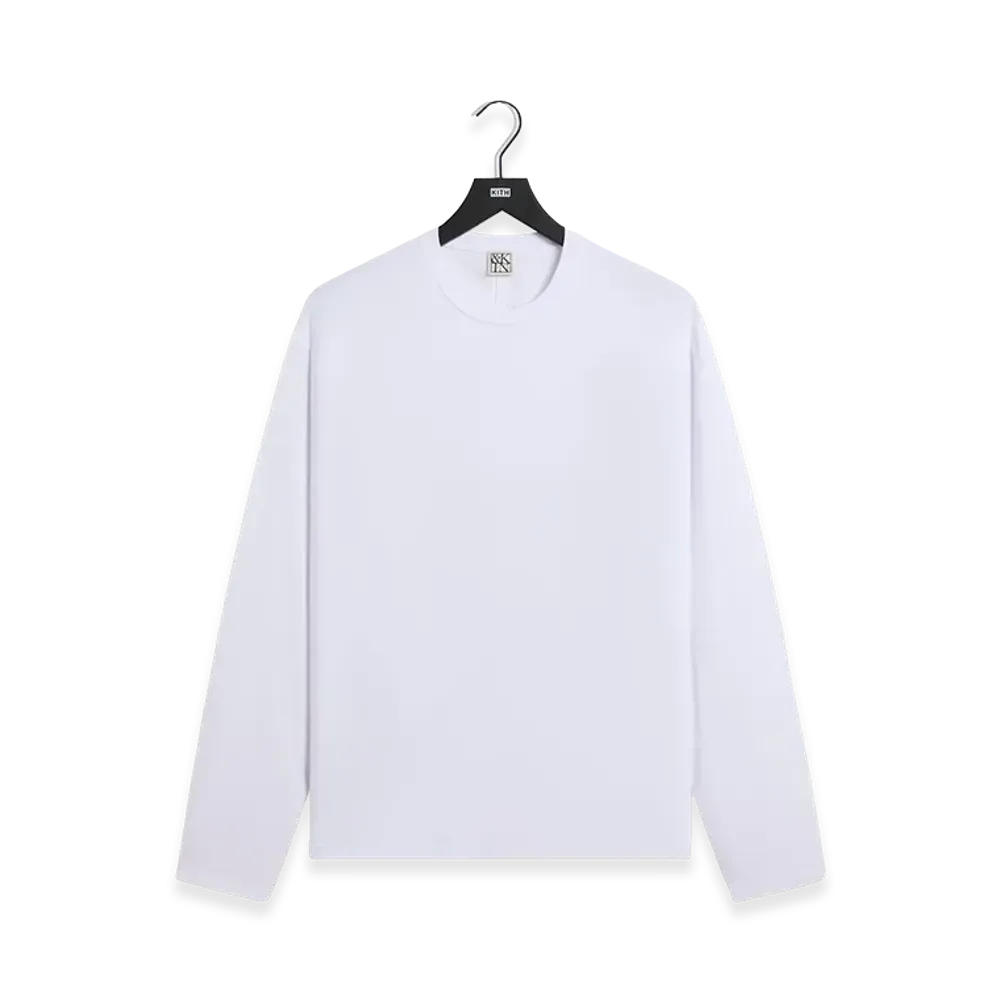Kith &Kin Long Sleeve Halston Tee "White"