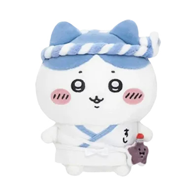 Gray Parka Service -Chikawa- Muchauma!! Chiikawa Sushi Sitting Mini Plush Hachiware