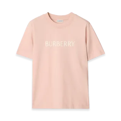 Burberry Women's Logo Cotton Tee "Bouquet Pink"