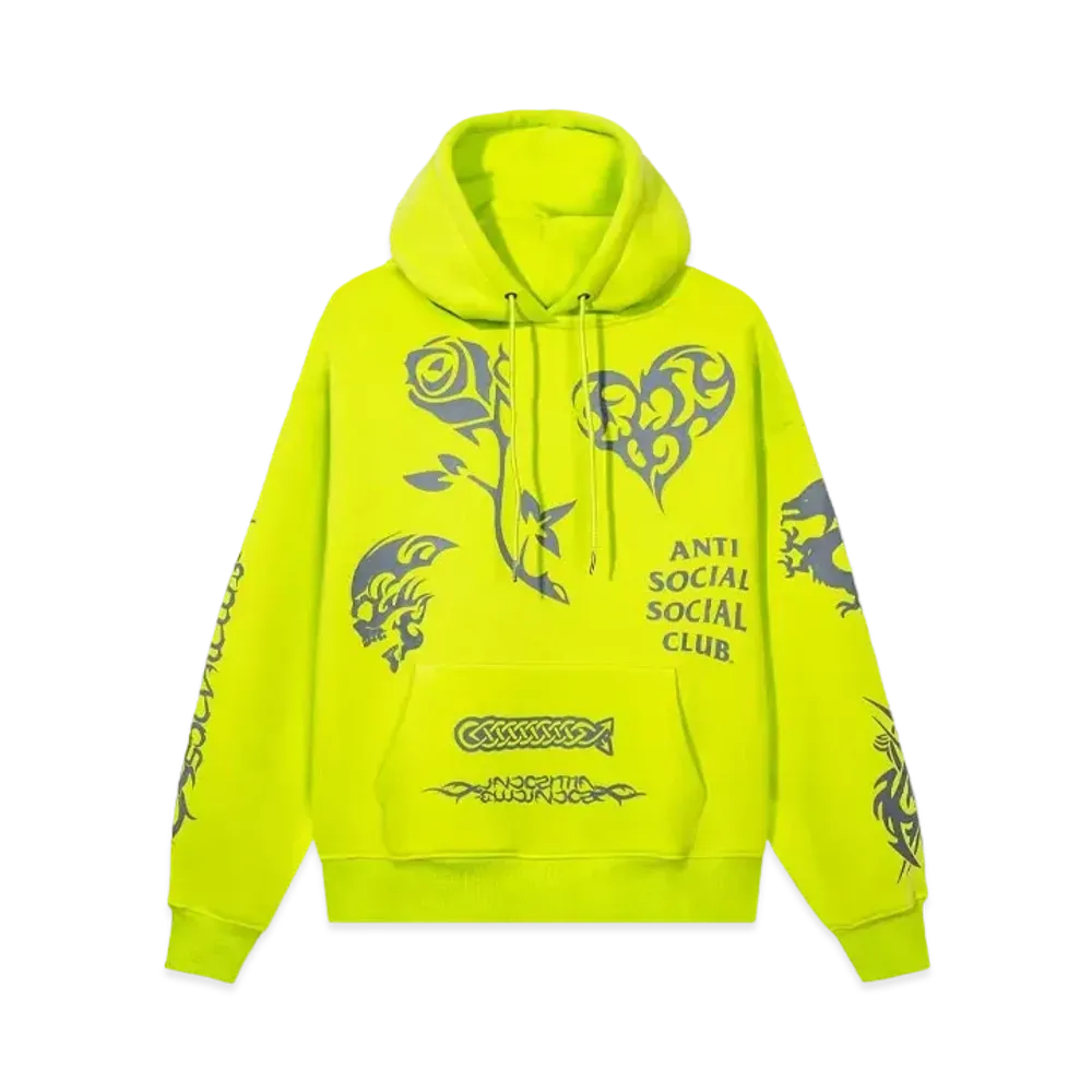 ANTI SOCIAL SOCIAL CLUB SUMMER 24 MAJOR DROP Helplessness Hoodie "Yellow"