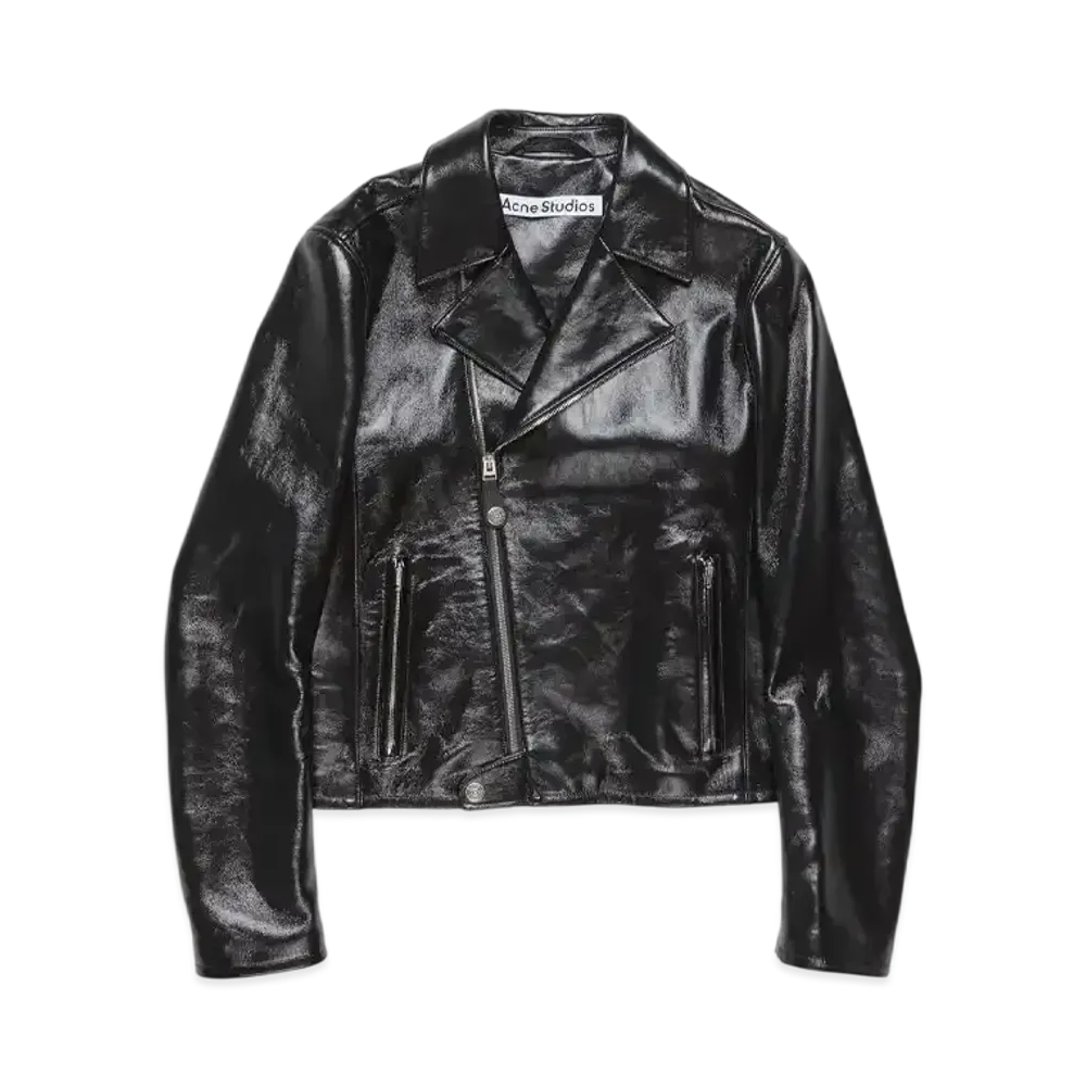 Acne Studios Leather Biker Jacket "Black"
