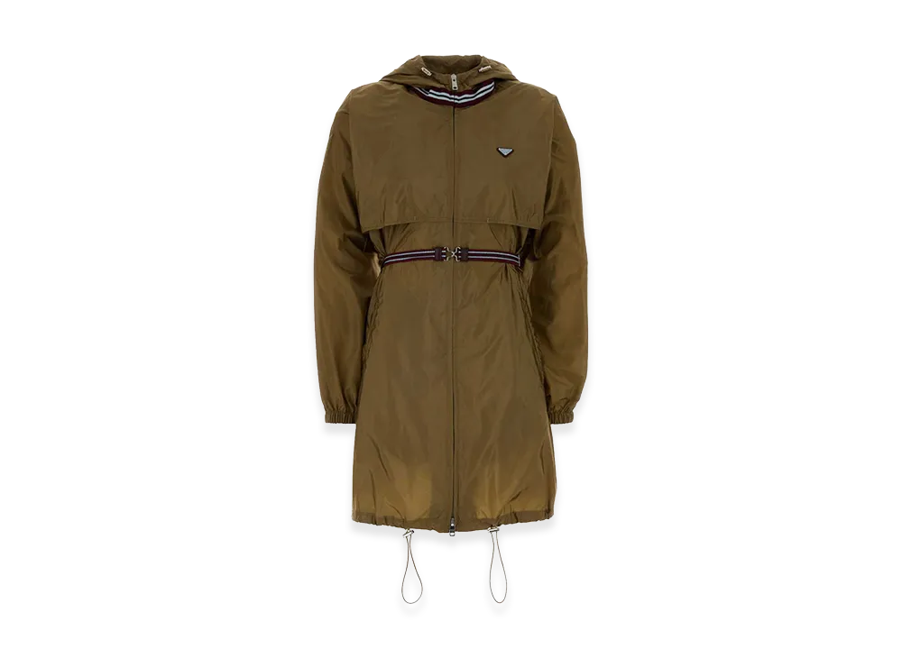 PRADA Women's Re-Nylon Raincoat "Green"