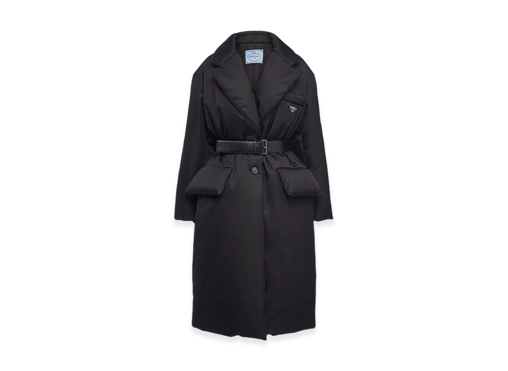PRADA Women's Re-Nylon Down Coat "Black"
