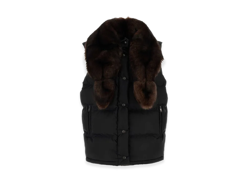 PRADA Women's Re-Nylon Sleeveless Down Jacket "Black"