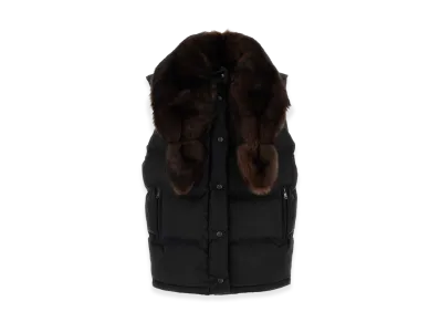 PRADA Women's Re-Nylon Sleeveless Down Jacket "Black"
