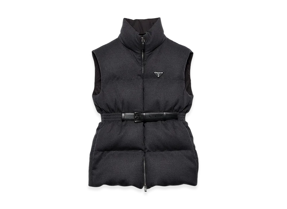 PRADA Women's Flannel Down Vest 