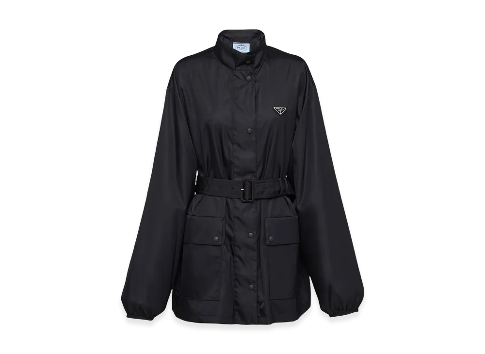 PRADA Women's Re-Nylon Raincoat "Black"