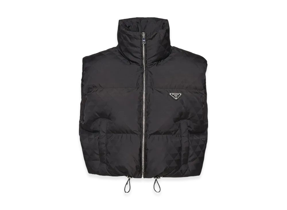 PRADA Women's Re-Nylon Down Vest "Black"