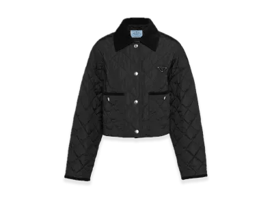 PRADA Light Re-Nylon Cropped Jacket "Black"