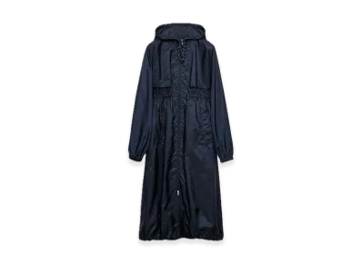PRADA Lightweight Re-Nylon Long Raincoat "Navy"