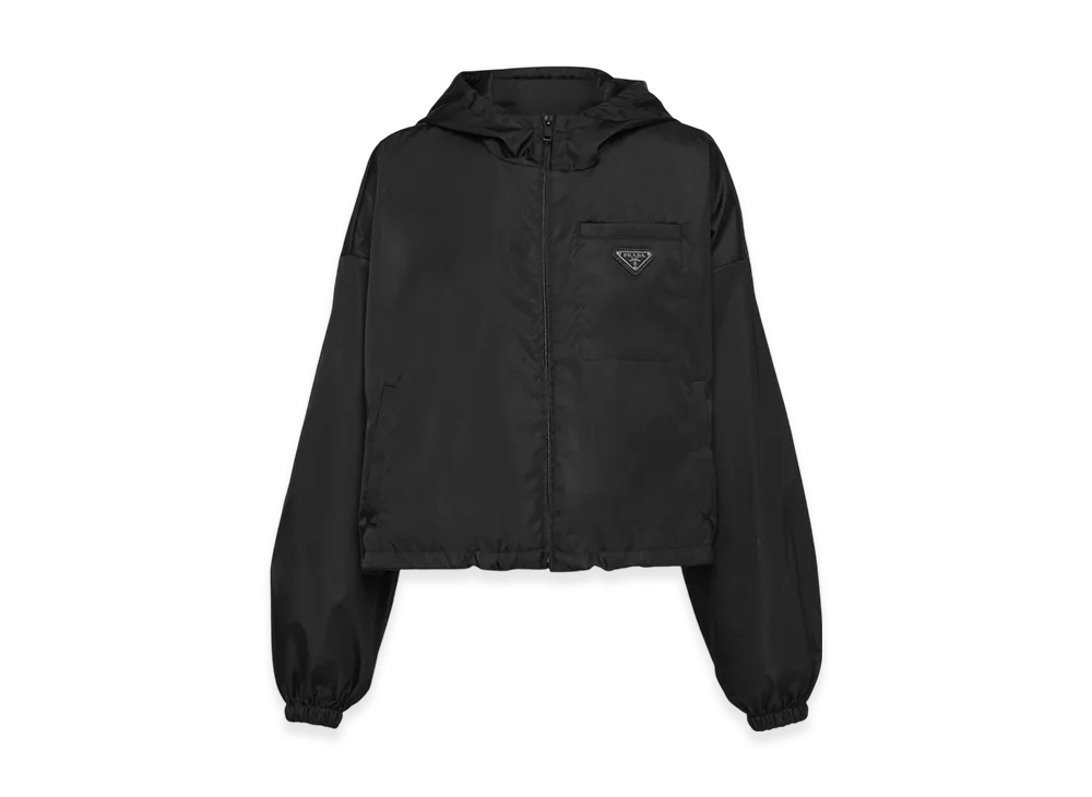 PRADA Women's Re-Nylon Cropped Jacket "Black"