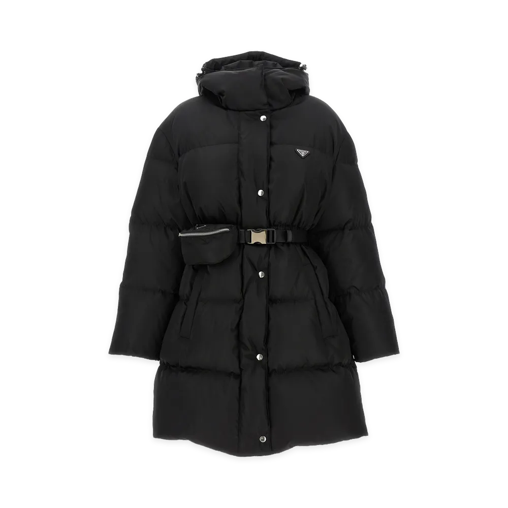 PRADA Women's Re-Nylon Down Jacket "Black"