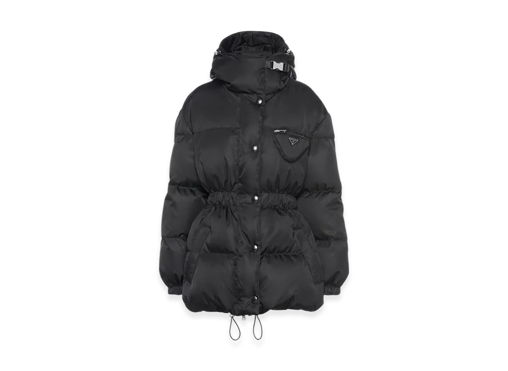 PRADA Women's Re-Nylon Down Jacket "Black"