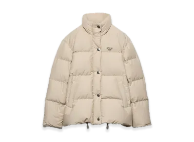 PRADA Technical Fabric Down Jacket "Sand Beige"