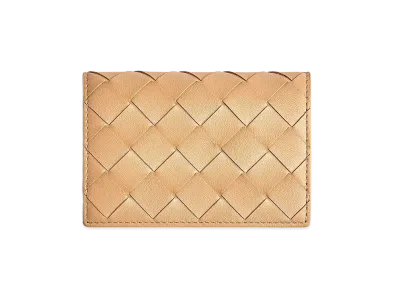 Bottega Veneta Business Card Holder "Almond"