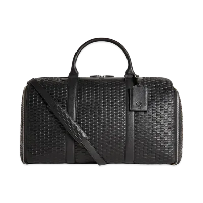 Kith x BMW Leather Travel Garment Duffle Bag "Black"