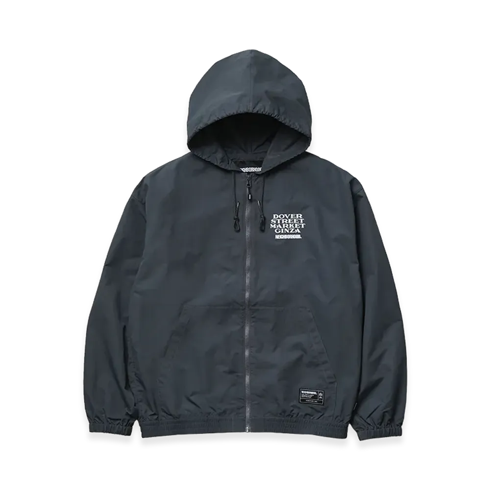 NEIGHBORHOOD x Dover Street Market Ginza Zip Up Hooded Jacket "Charcoal"