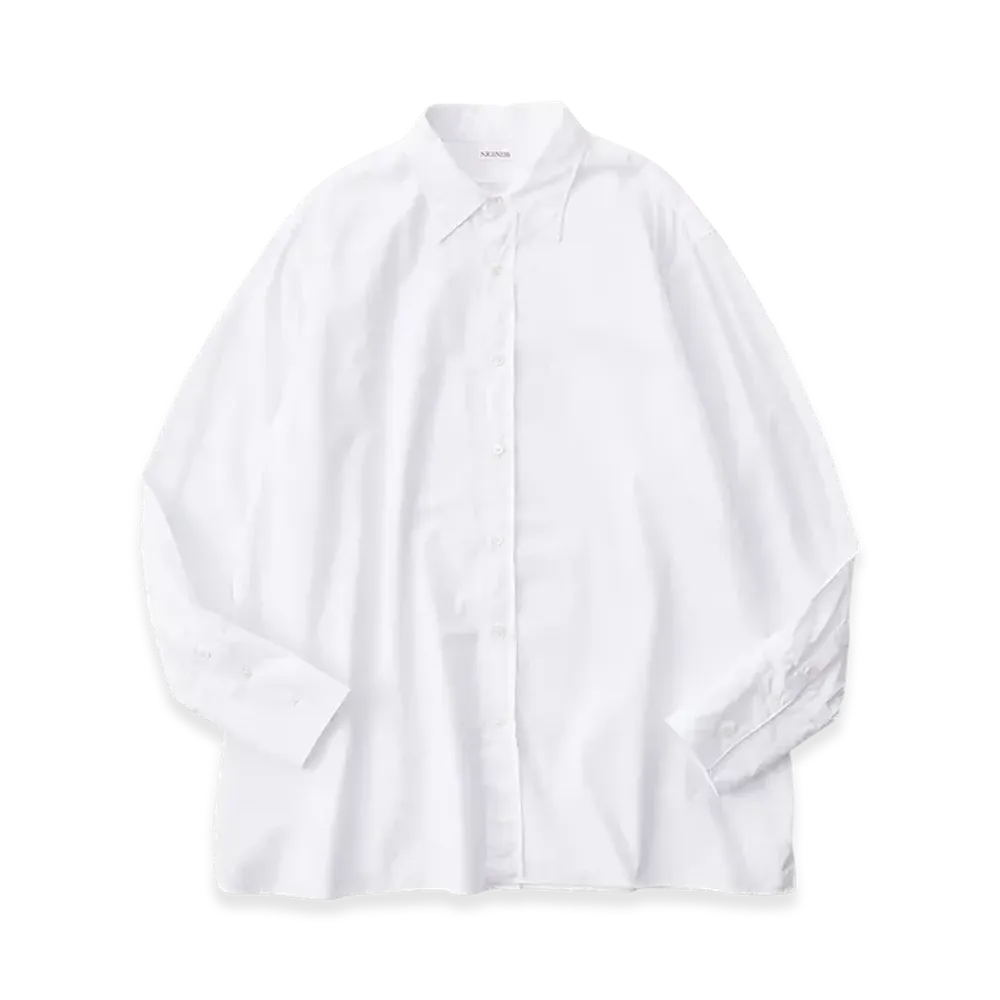 NICENESS Laroche Pin Tuck Shirts "White"