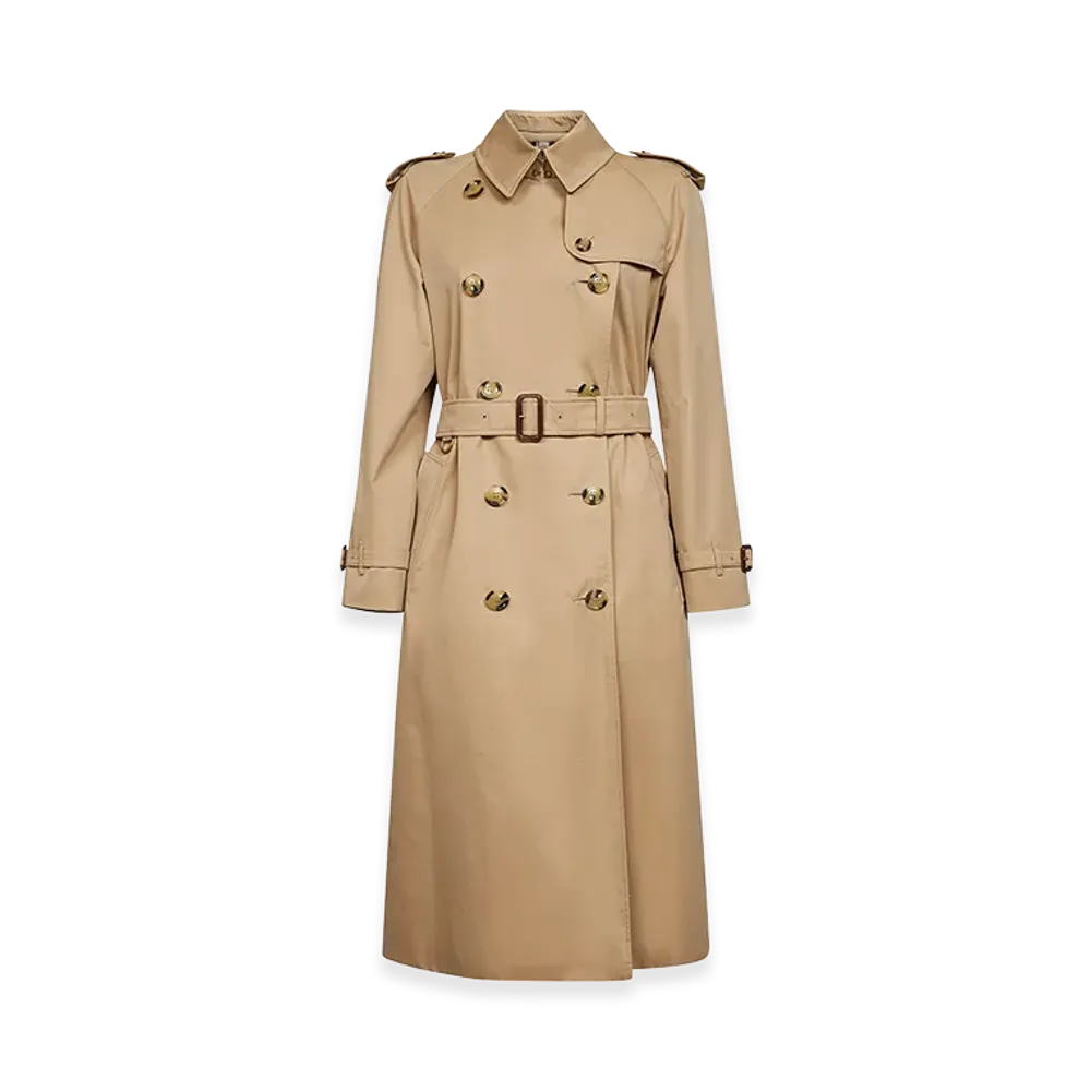 Burberry Women's Long Waterloo Heritage Trench Coat "Beige"