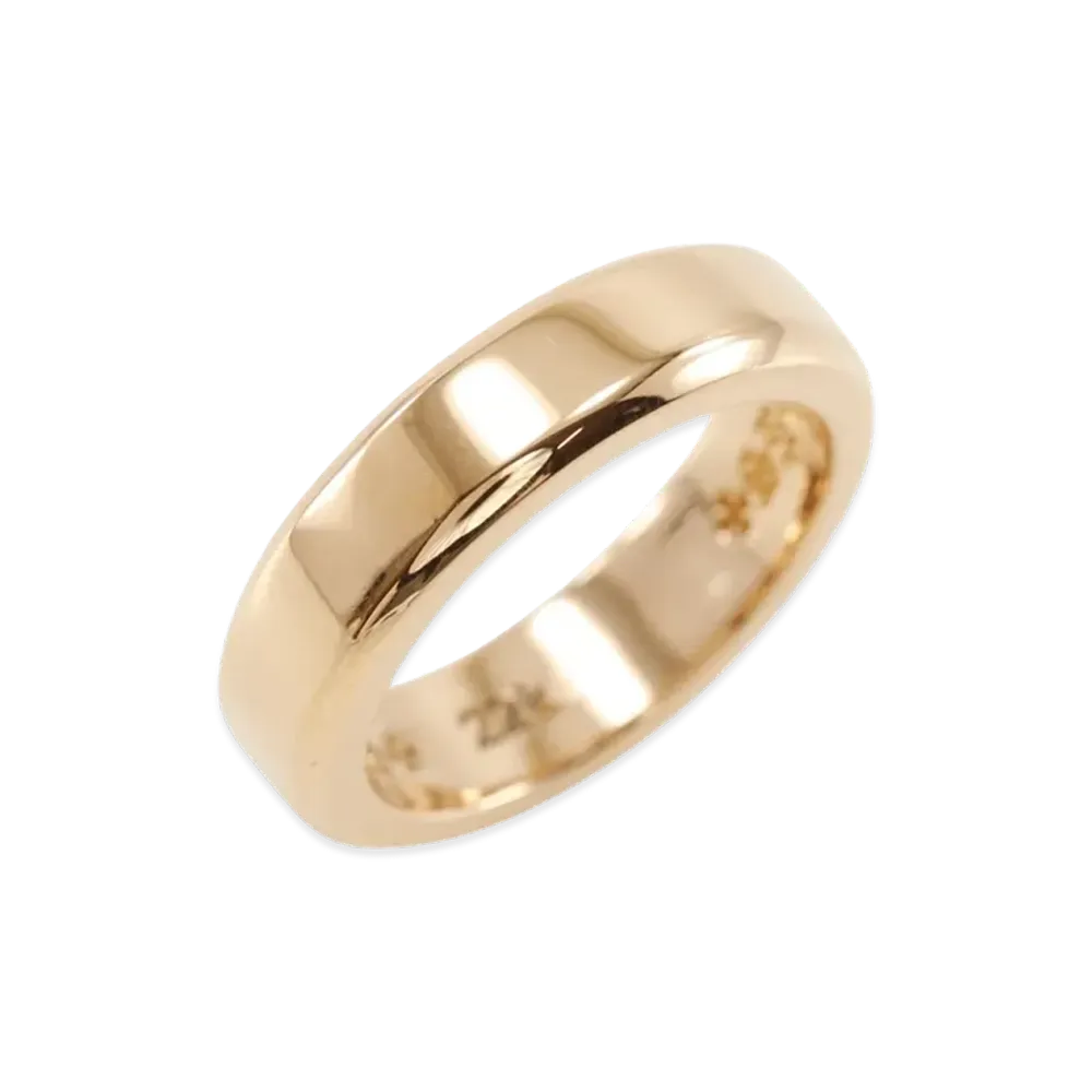 Chrome Hearts Wedding Band Flat 6mm "Gold"