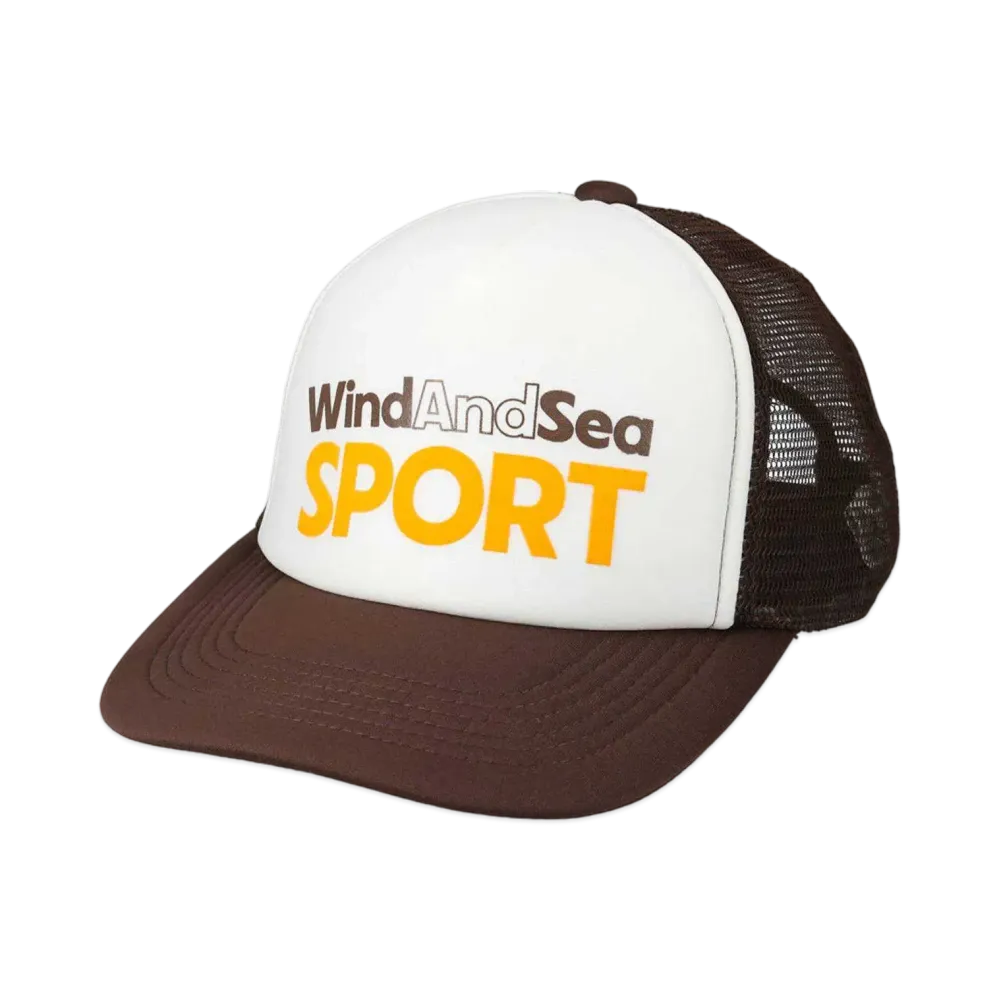 WIND AND SEA Sport Logo Mesh Cap "Brown"