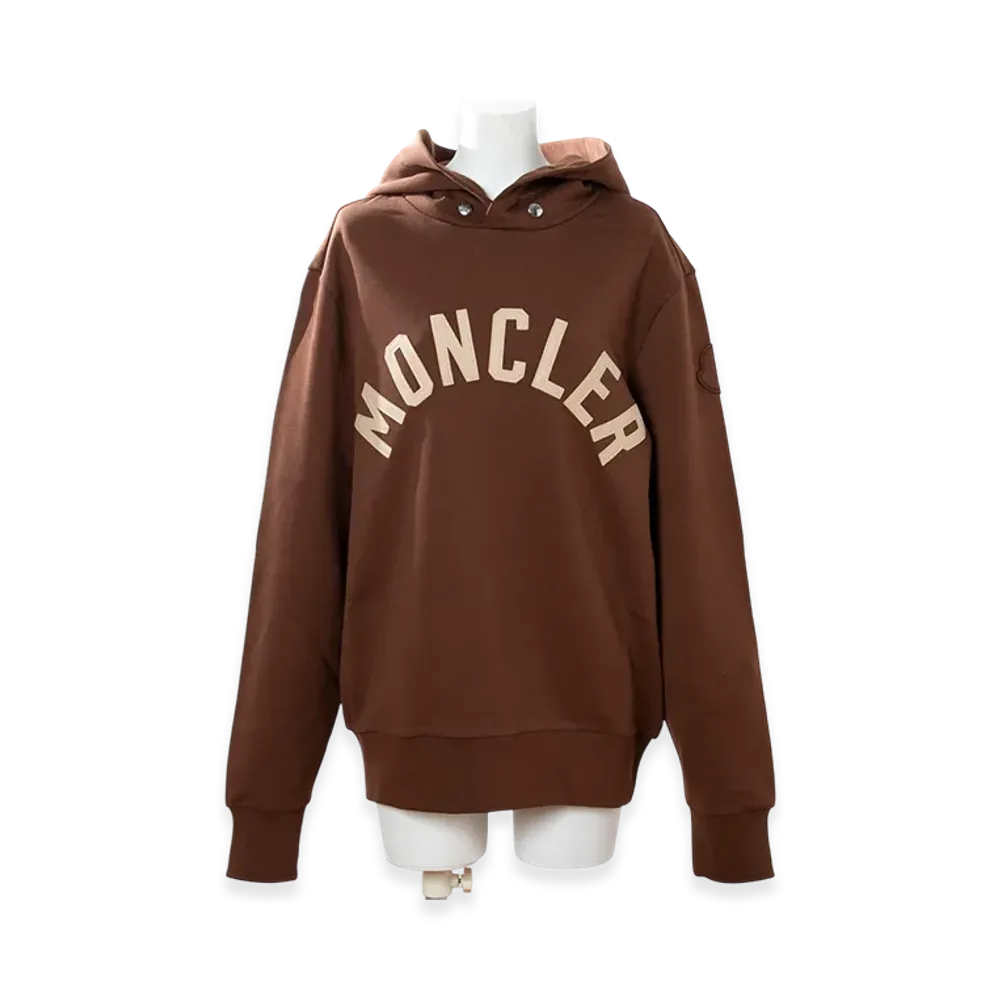 Moncler Men's Logo Hoodie "Brown"
