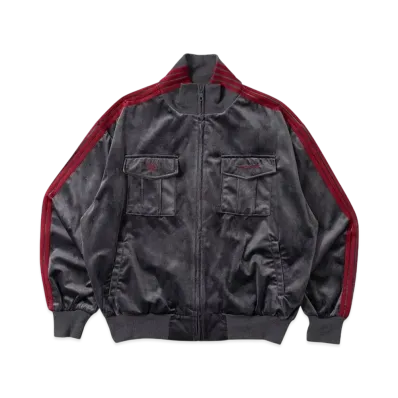 HTH velor track jacket "GRAY"